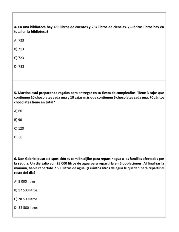 Problemas matemáticos - Guía de ejercicios