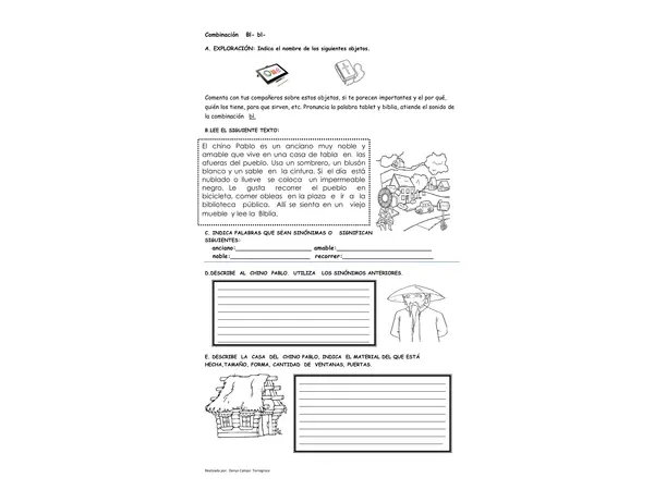 Ficha BL para niños grandecitos