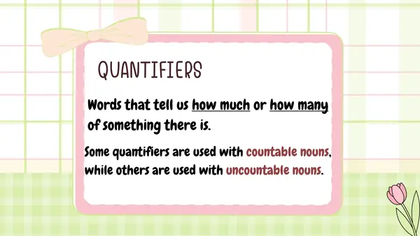 Quantifiers