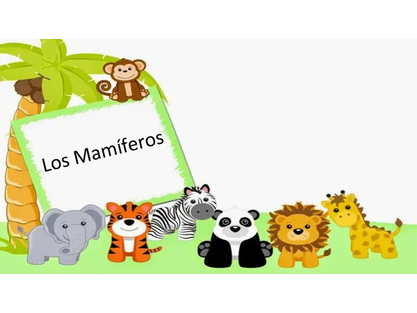 Animales mamíferos