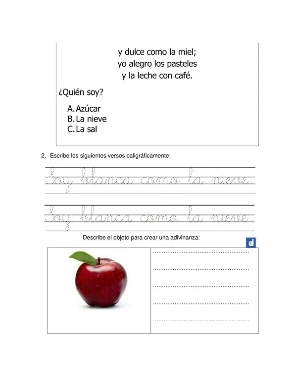 Guia de Adivinanzas y Grupo DR para Lenguaje 1 Basico