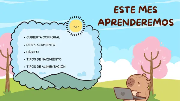 CARACTERISTICAS DE LOS ANIMALES - PRIMERO BÁSICO