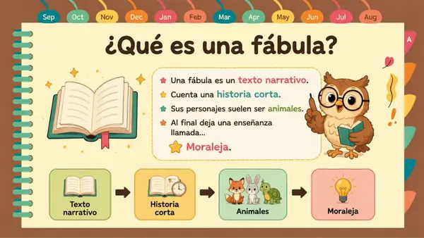 La fábula - 2° básico