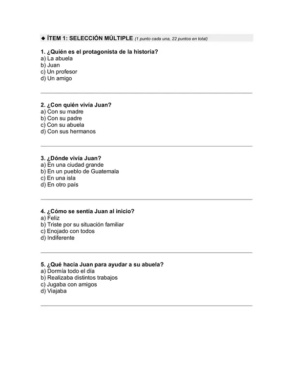 Prueba del libro "El lugar más bonito del mundo" (Ann Cameron)