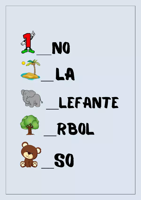 Actividades de lectoescritura