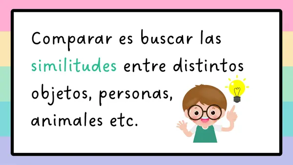 PPT COMPARAR Y CONTRASTAR INFORMACIÓN | profe.social