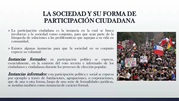 Presentacion Educacion Ciudadana , cuarto año medio , unidad 2