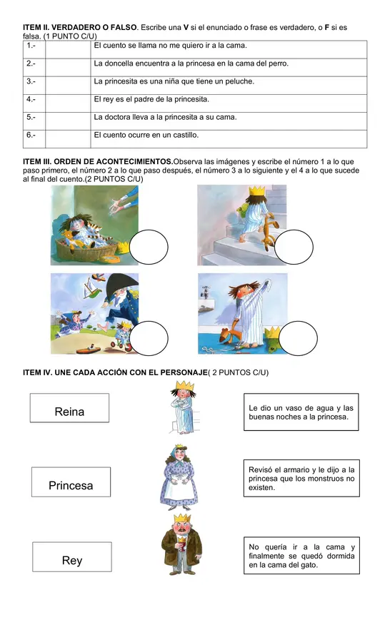 PLAN LECTOR "NO ME QUIERO IR A LA CAMA"
