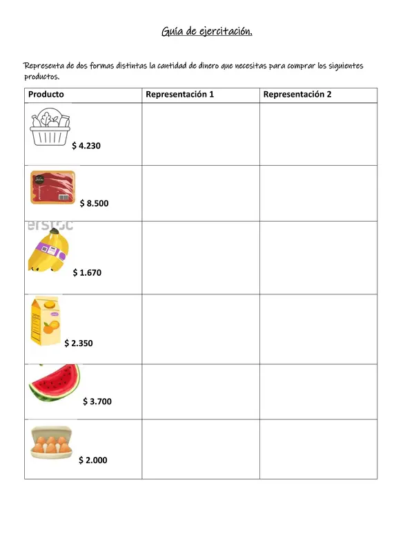 EQUIVALENCIA DE DINERO 