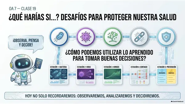 Clase 19 | 5° Básico Ciencias Naturales: Microorganismos — Aplicar decisiones de cuidado