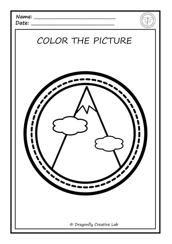 Coloring Worksheets Camp Badges Insignias campamento colorear