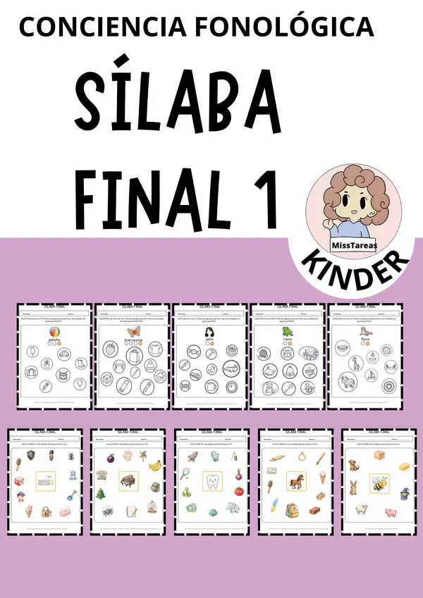 Sílaba Final 1 - Conciencia Fonológica