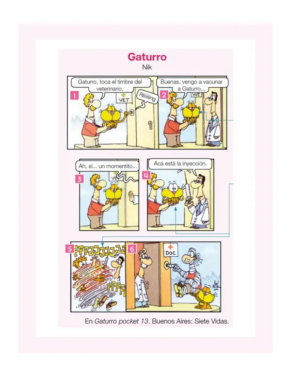 Comprensión lectora: Cómic - Gaturro