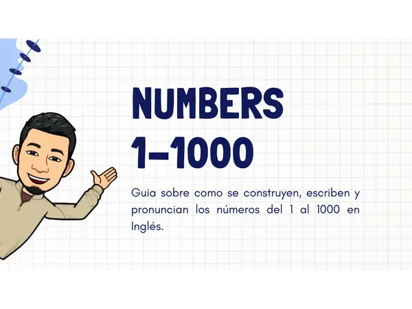 Numbers from 1 to 1000 - Numeros del 1 al 1000