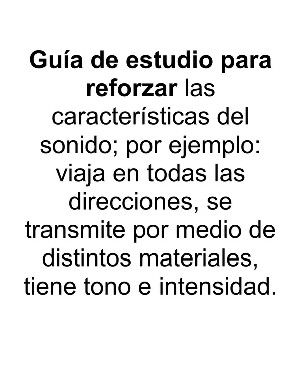 El sonido tercero básico
