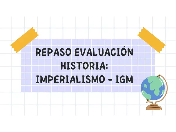 Resumen: "Imperialismo y IGM" 