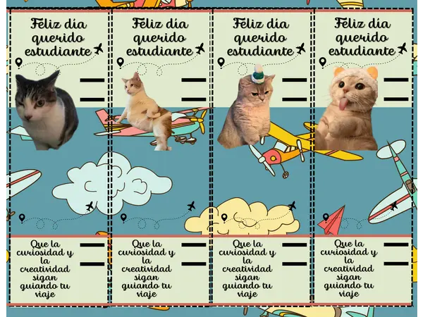 Recuerdos para el día del estudiante (16 gatitos distintos para regalar un lápiz)