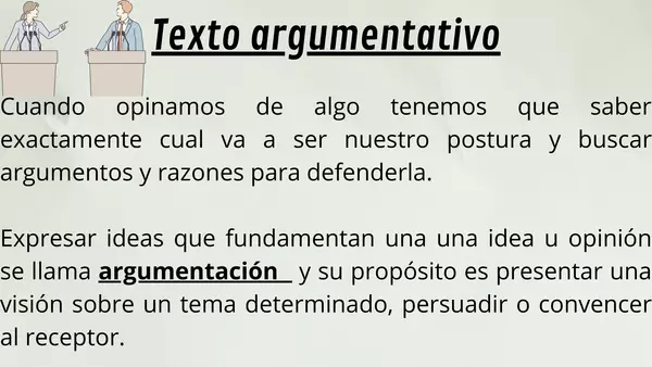 Textos argumentativos | profe.social