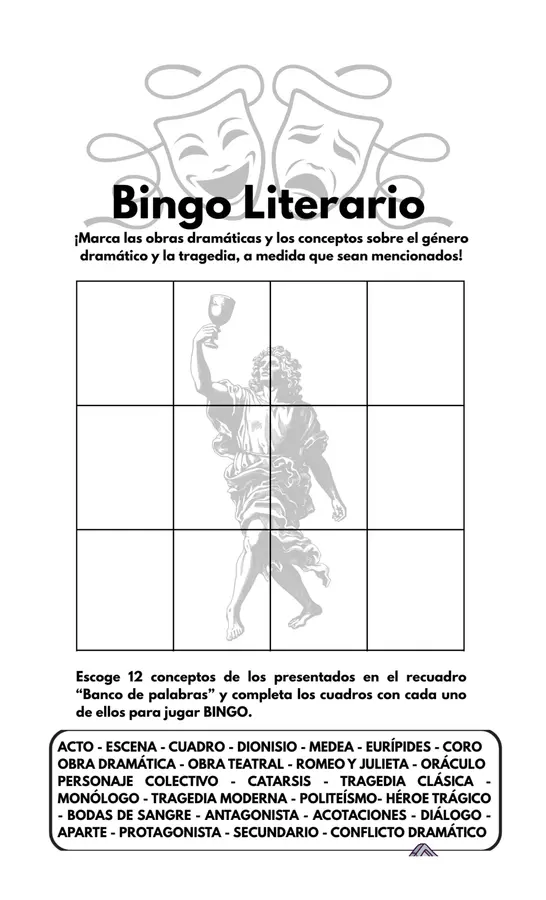 Bingo literario (género dramático)