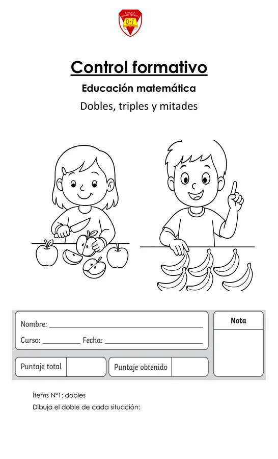 evaluación formativa segundo basico 