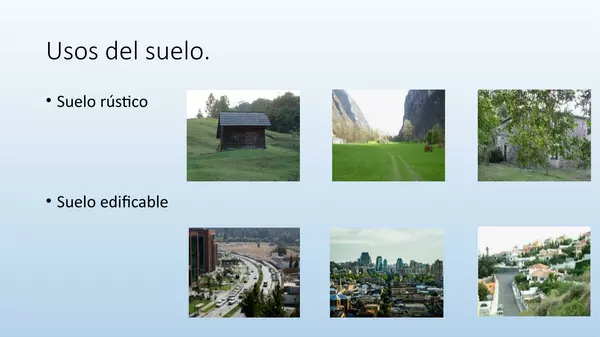 presentacion usos del suelo, sexto basico