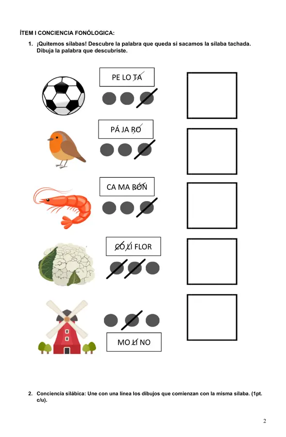 Evaluación Lenguaje J M N L