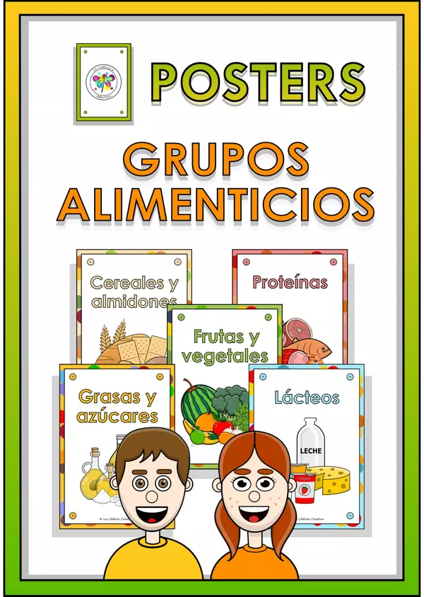 Posters Grupos Alimenticios Comida Saludable Afiches