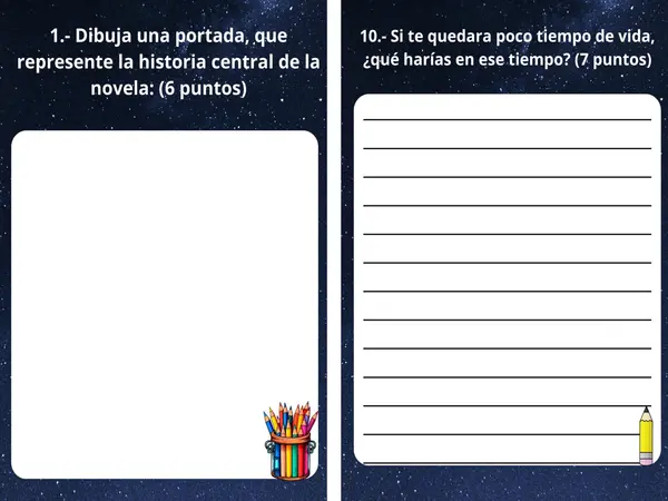 "Evaluación del Libro Bajo la misma estrella" 8° Básico