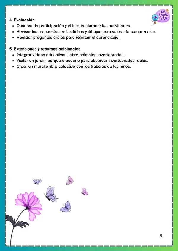 LOS CUENTOS DE LOS ANIMALES SIN HUESOS 1° Y 2°