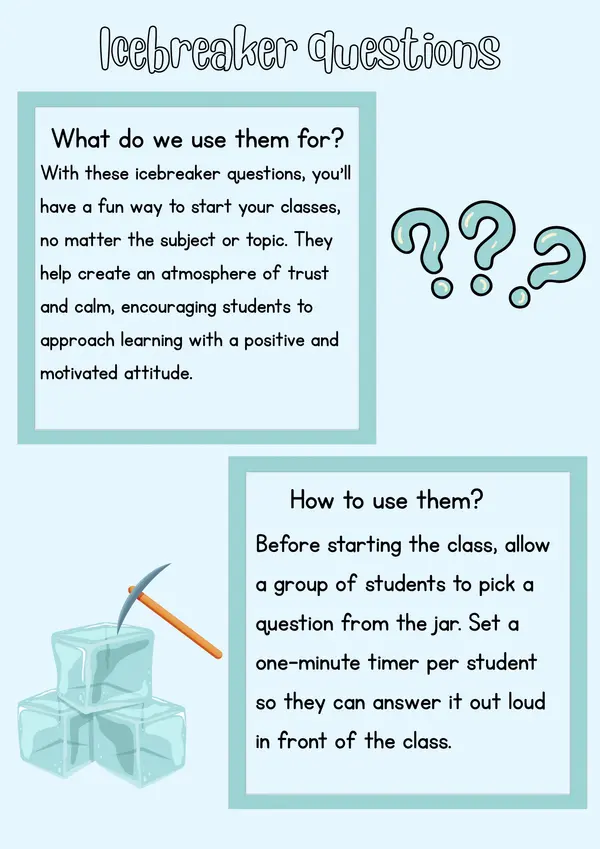 Icebreaker questions 