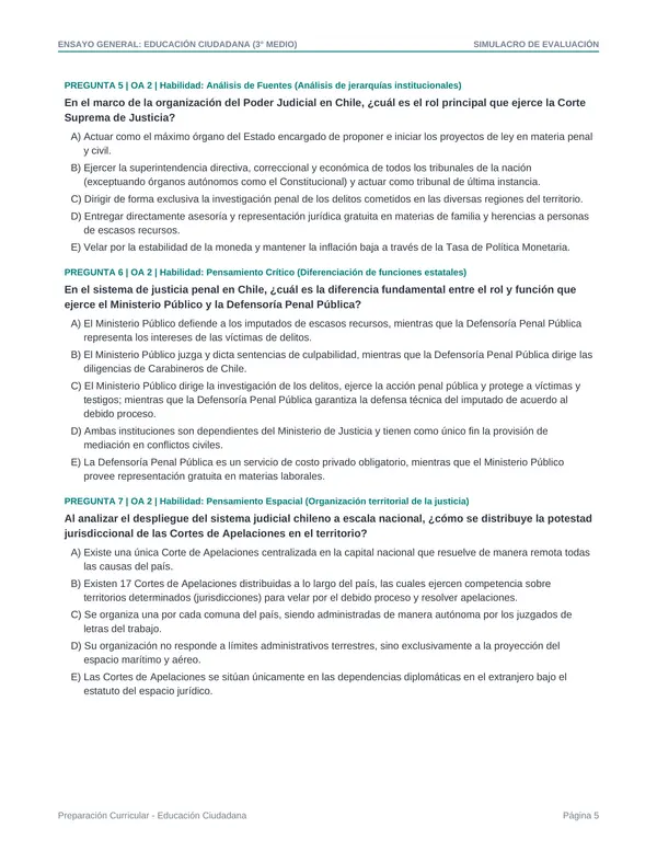 Ensayo Exámenes libres Educación Ciudadana III° medio