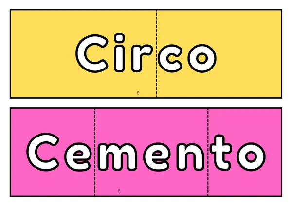 Actividad formar palabras con CE y CI 