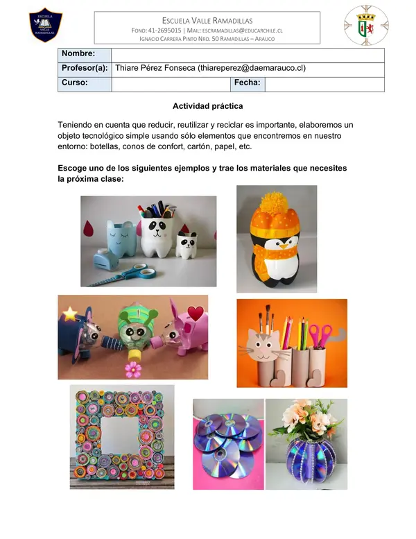 Actividad práctica: Creación de un objeto tecnológico.