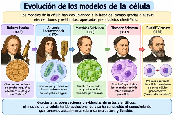 Evolución de los modelos de la célula - 8° ciencias naturales