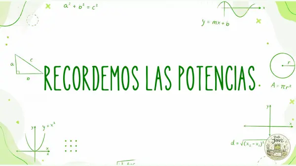 Potencias, Logaritmos y propiedades