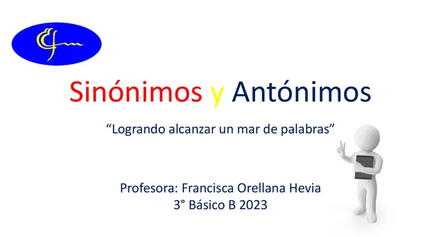 Sinónimos y Antónimos 