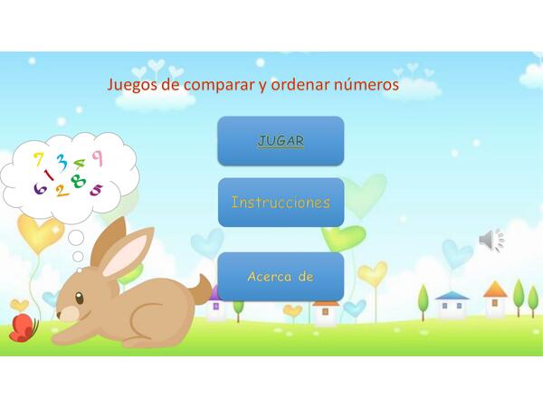 Juego de matemáticas "Ordenar y comparar números del 0-20"