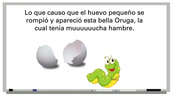 Cuento Oruga Glotona