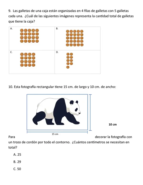 ENSAYO SIMCE MATEMÁTICAS 4º BÁSICO