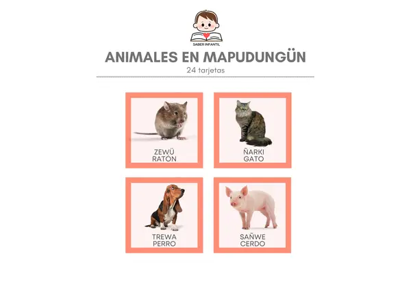ANIMALES EN MAPUDUNGÜN