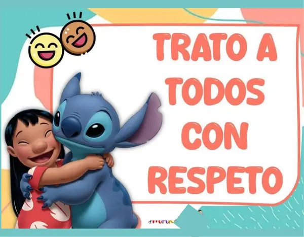 Pack de Normas de Convivencia con Stitch para la sala de clases