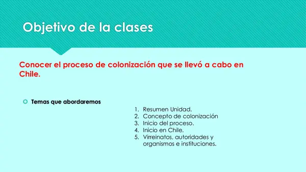 proceso de colonización 