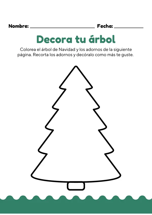 Ficha Decora tu árbol de Navidad