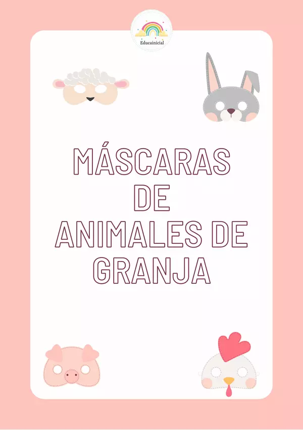 ANIMALES DEL BOSQUE - Máscaras para Imprimir - PACK 1
