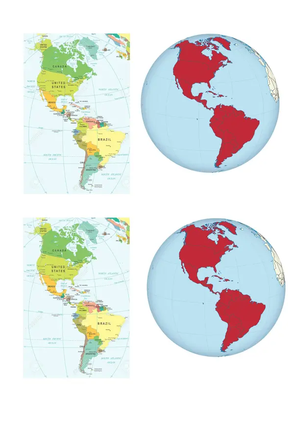 América y sus regiones