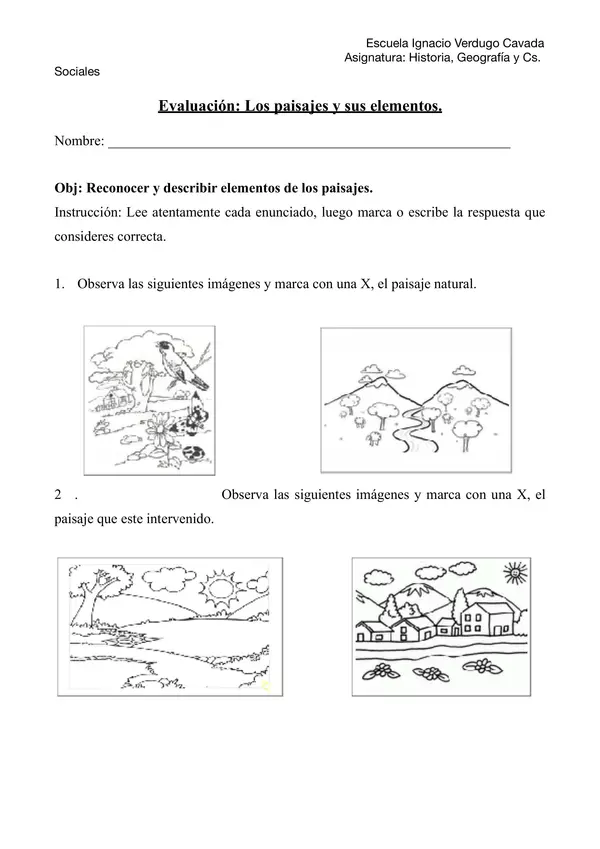 Los elementos y sus paisajes