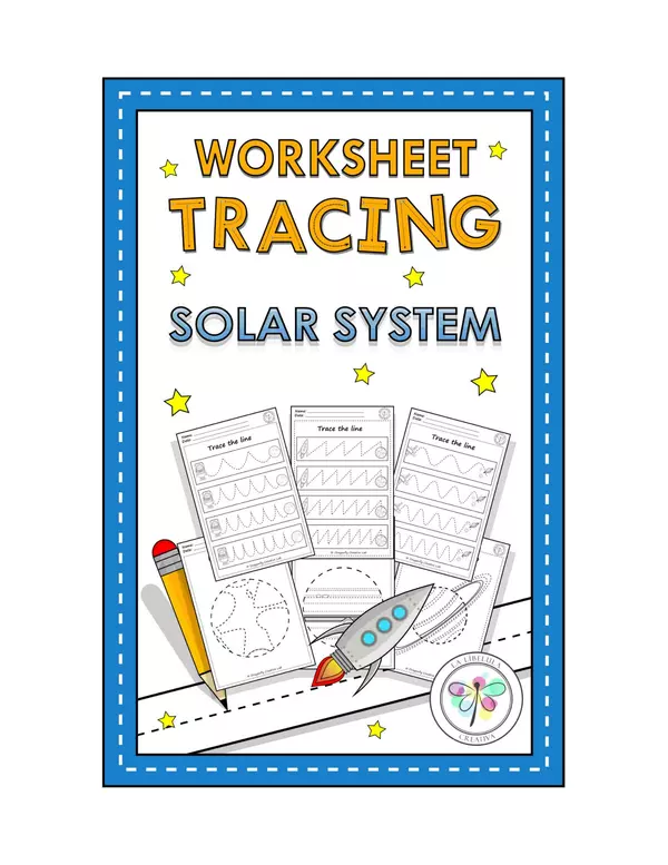 Worksheets Tracing Activities The Solar System Planets Fine motor
