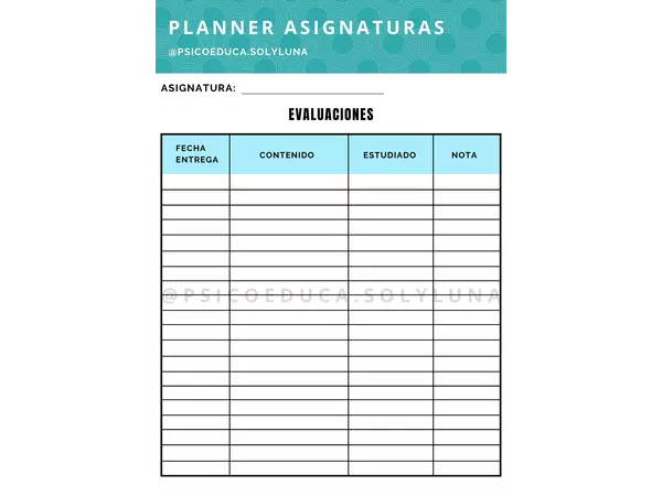 Planners Estudiantes