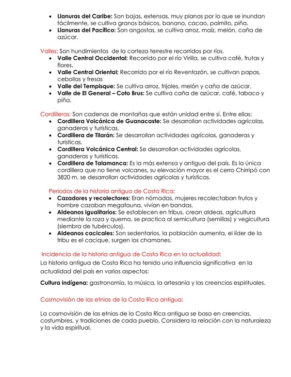 Resumen de Estudios Sociales para la Prueba Estandarizada MEP 2025