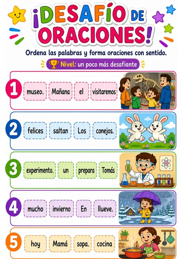 ordenar oraciones 